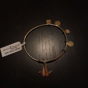 Alex and Ani Jewelry - Alex and Ani Gold Paper Crane Charm Bracelet Alex and Ani Jewelry - Alex and Ani Gold Paper Crane Charm Bracelet